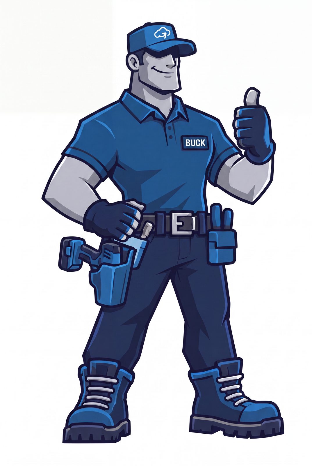 Buck, the GutterCloud mascot character