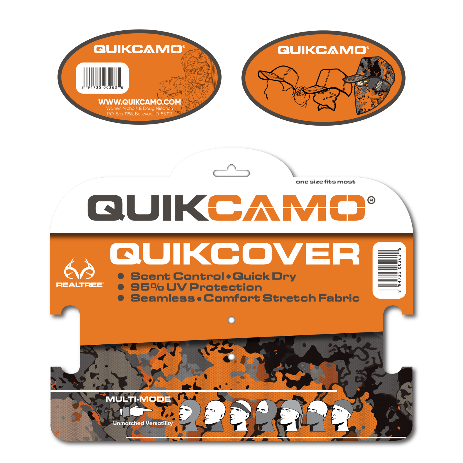 QuikCamo QuikCover packaging mockup