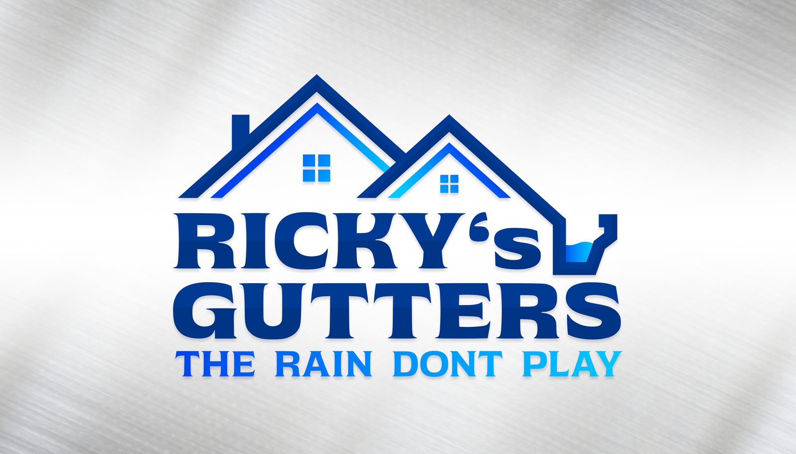 Ricky's Gutters business card, front