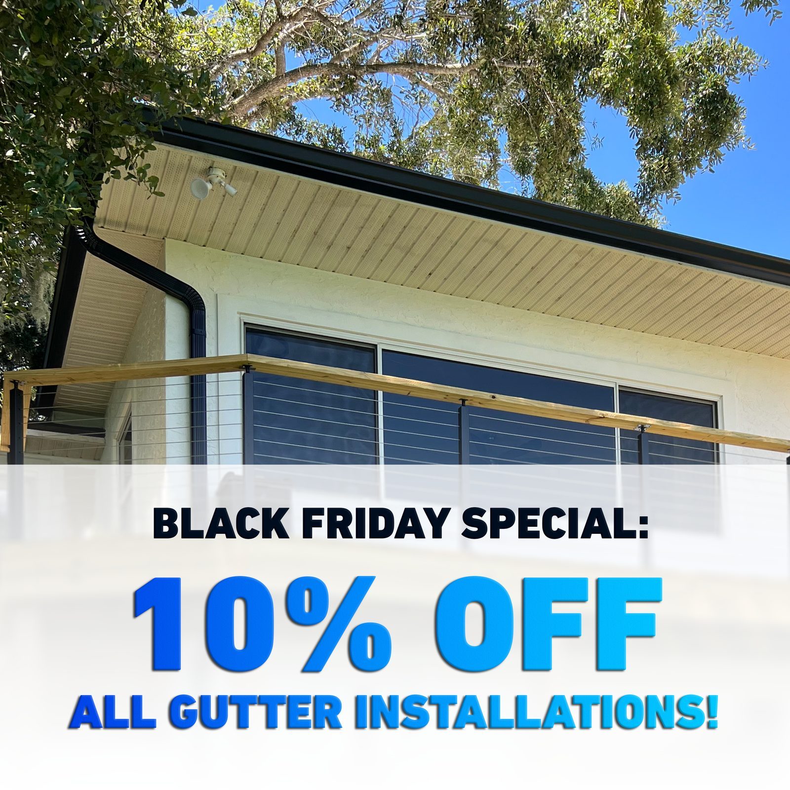 Ricky's Gutters Black Friday promo